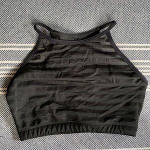 Lined Onzie black Halter bra top  S/M